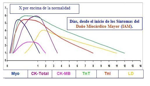 evolución marcadores cardíacos 2 evolución marcadores cardíacos después de un IAM